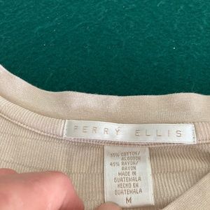 Vintage Perry Ellis V neck shirt M